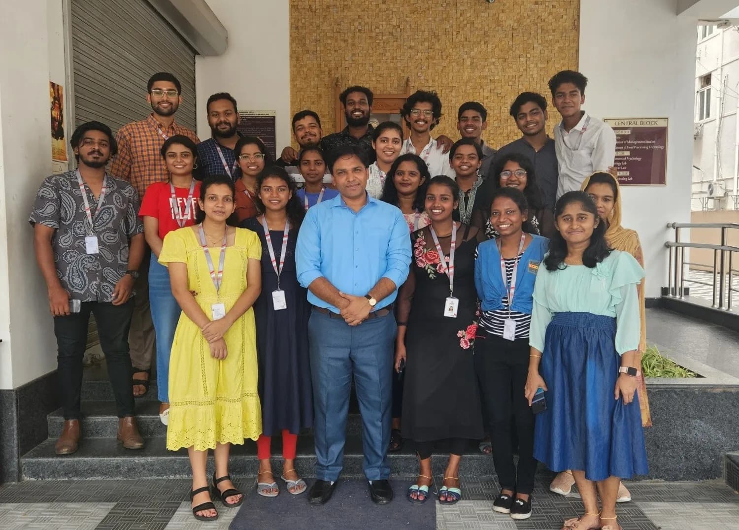 amit sir taking photo with students