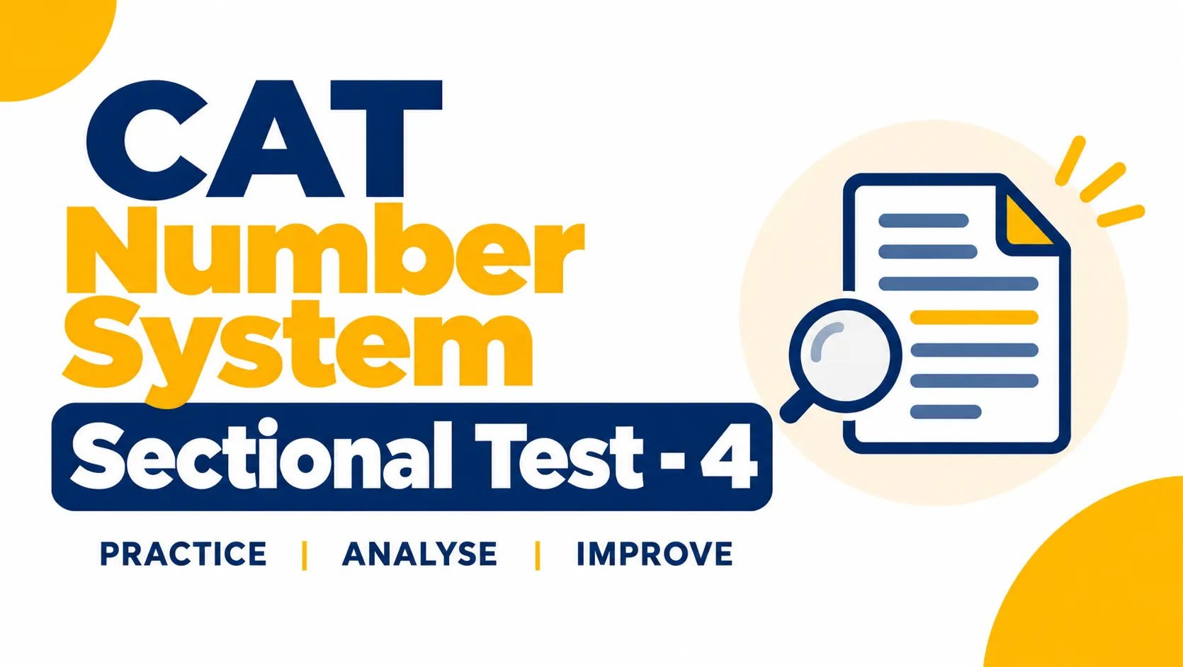 CAT Number System Sectional Test - 4
