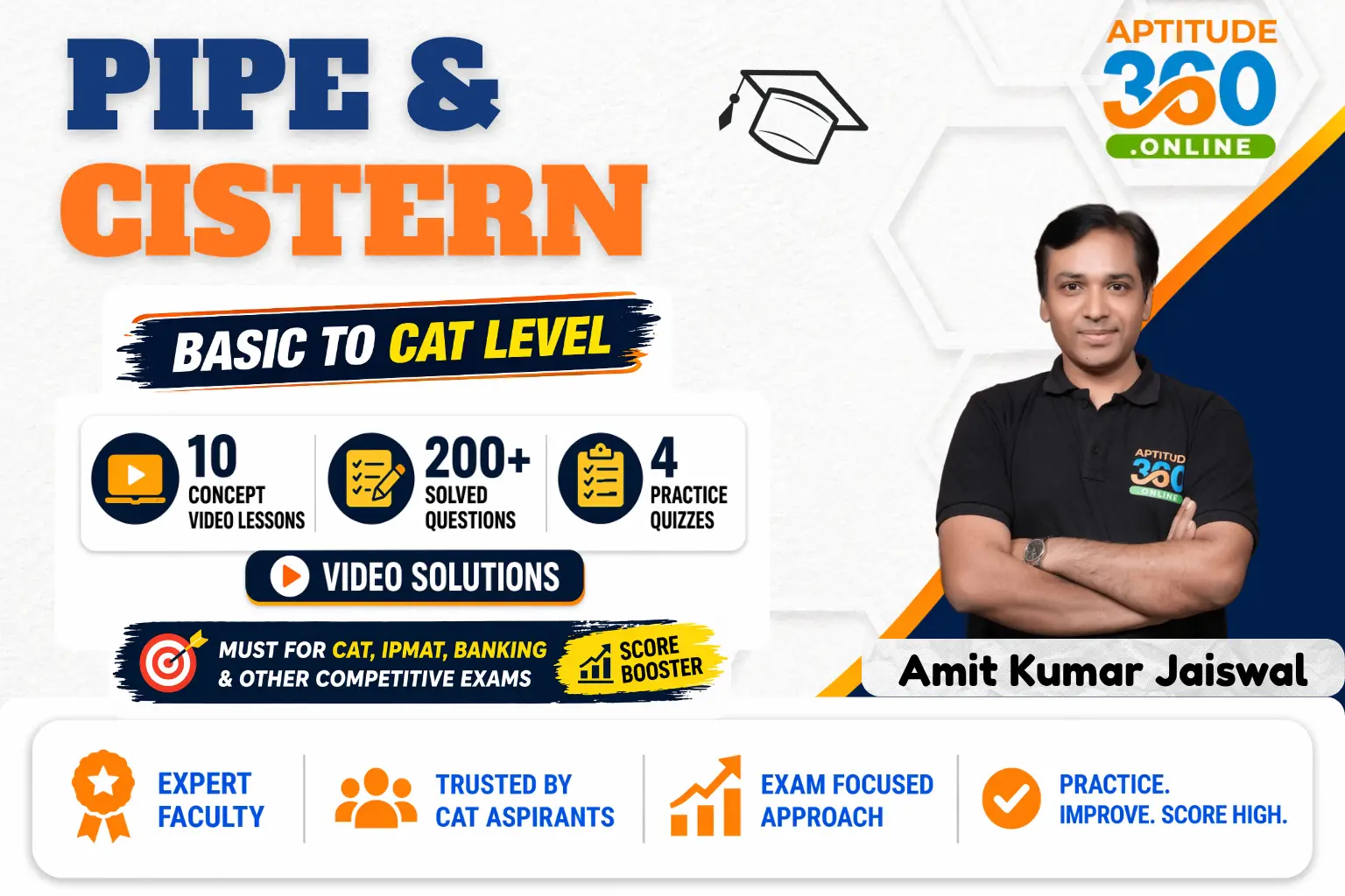 Pipe & Cistern for CAT & Other Management Entrance Exams