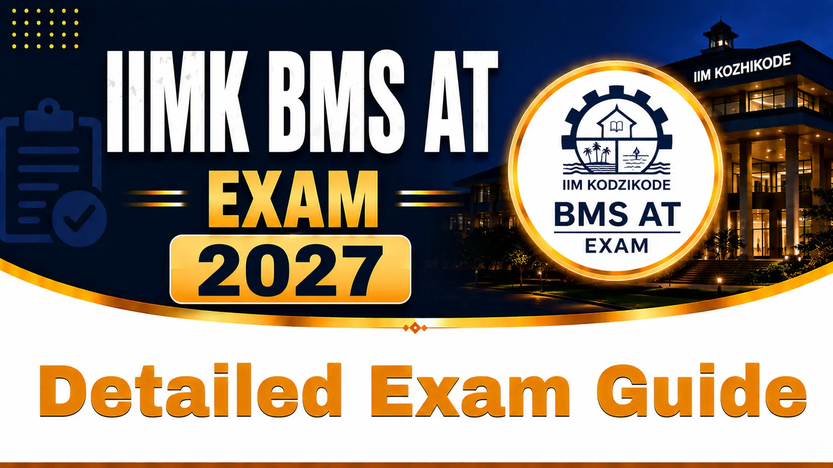 IIMK BMS AT EXAM 2027