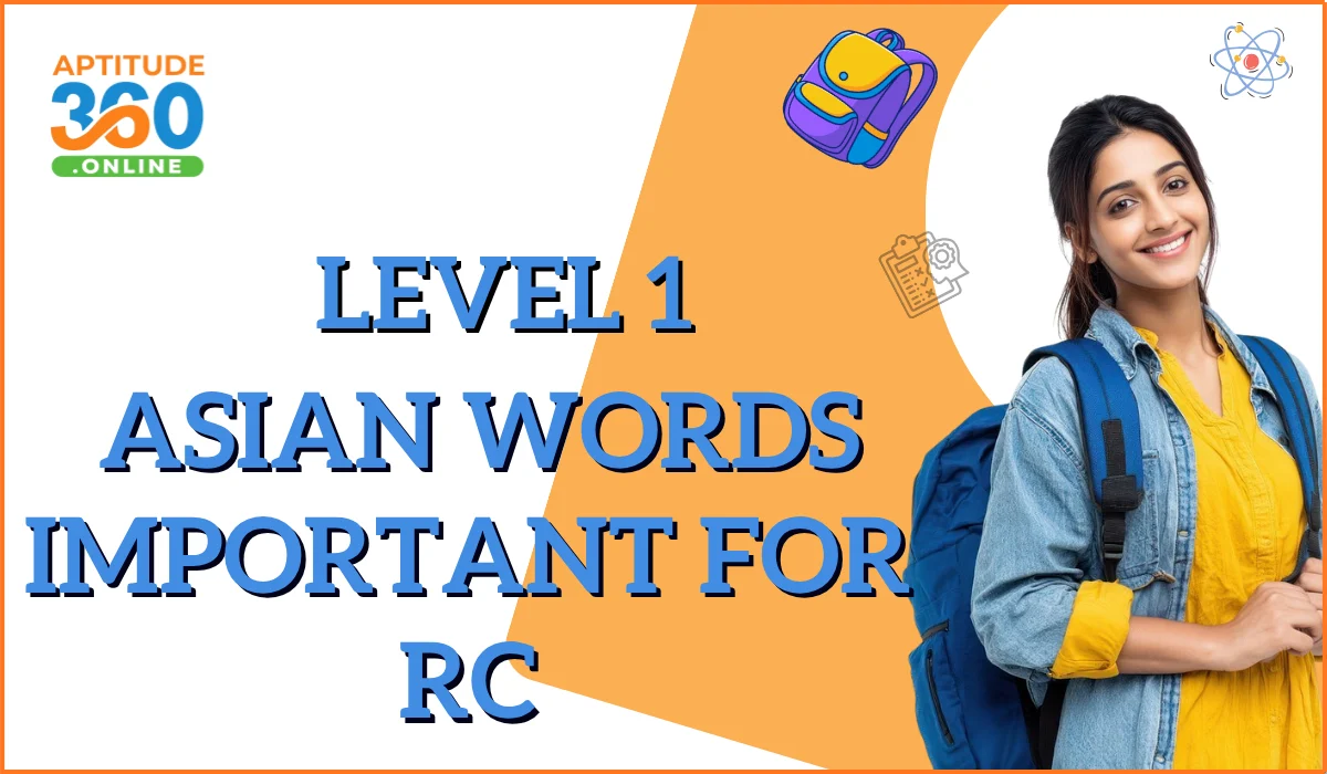 Asian Words Important for RC