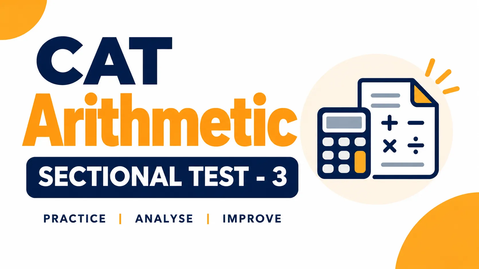 CAT Arithmetic Sectional Test - 3